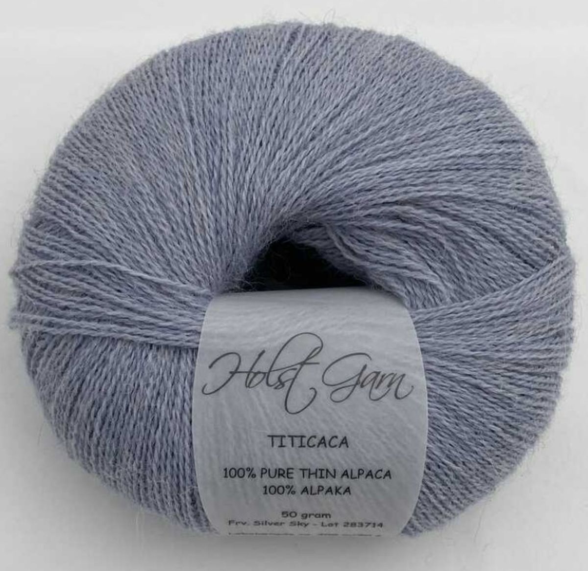 Holst Garn Titicaca - 17 Silver Sky, 100% Tynd Alpaca, fra Holst Garn