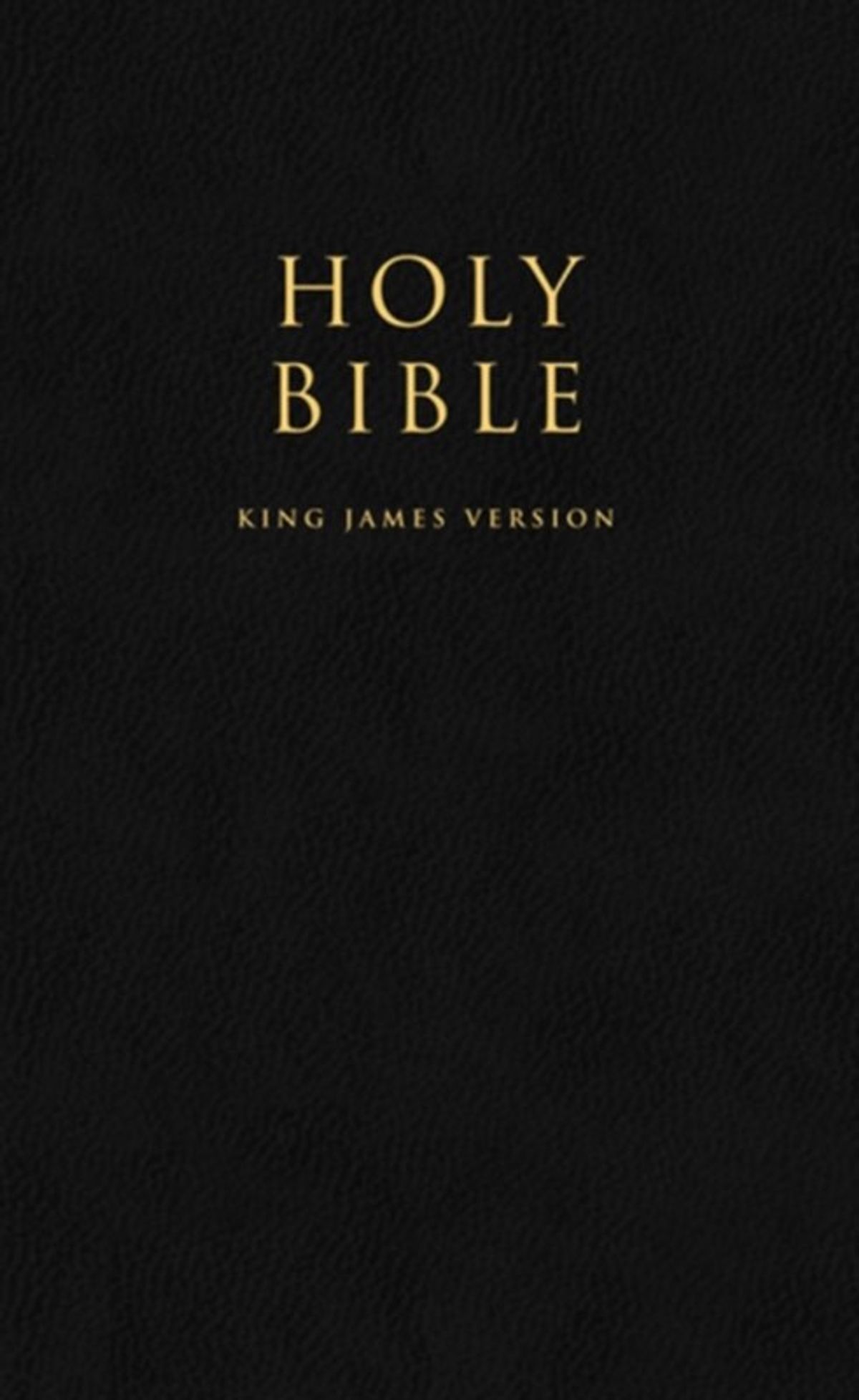 HOLY BIBLE: King James Version (KJV) Popular Gift & Award Black Leatherette Edition