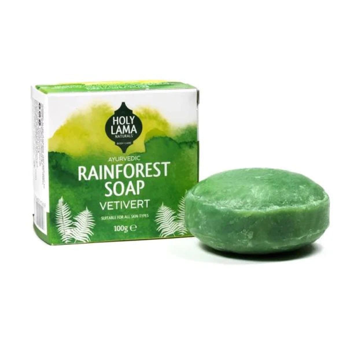 HOLY LAMA SÆBE MED VETIVERT - RAINFOREST AYURVEDA SOAP - soap - Holy Lama - StudioBuus