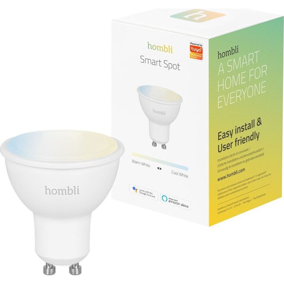 Hombli - Smart Bulb - Elpære - Gu10 Wifi 2700-6500k 350lm