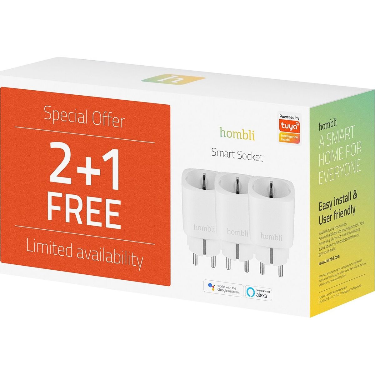 Hombli - Smart Plug - 3-pak