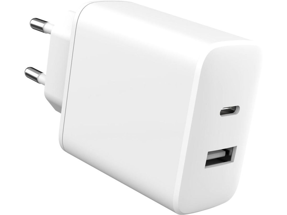 Home Charger Usb-c PD 20W + Usb-a 2.4a/12w