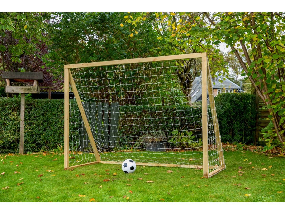 Homegoal - Classic Senior Natur - Fodboldmål i træ - 200x160 cm