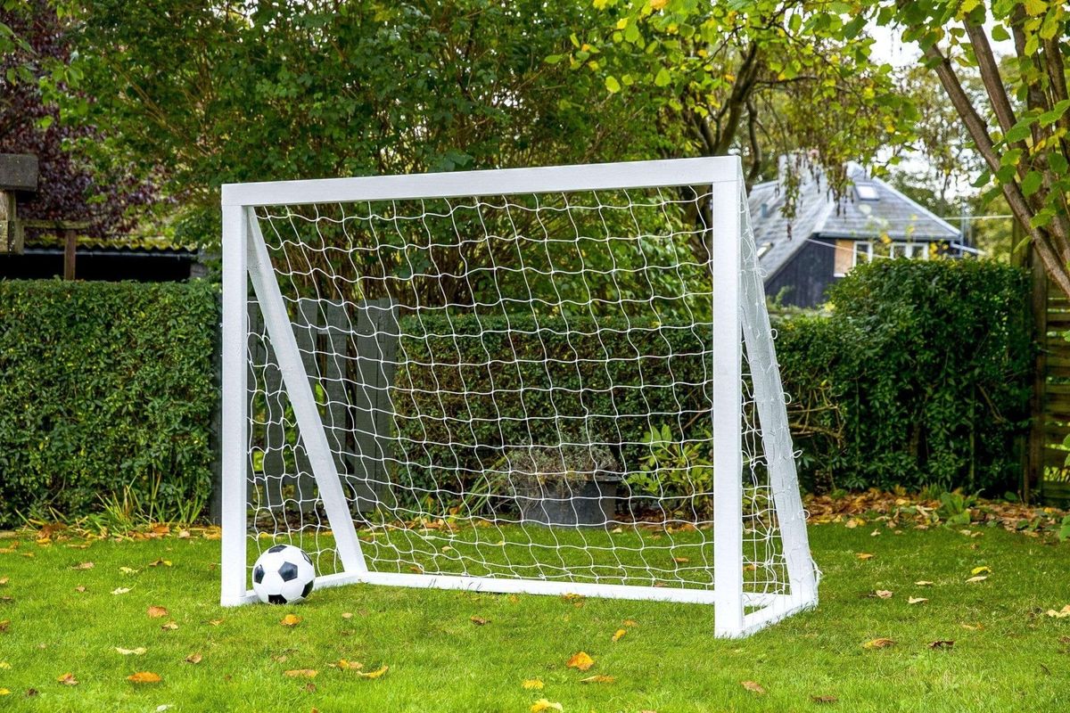 Homegoal Junior fodboldmål hvid - 175 x 140 cm, 1