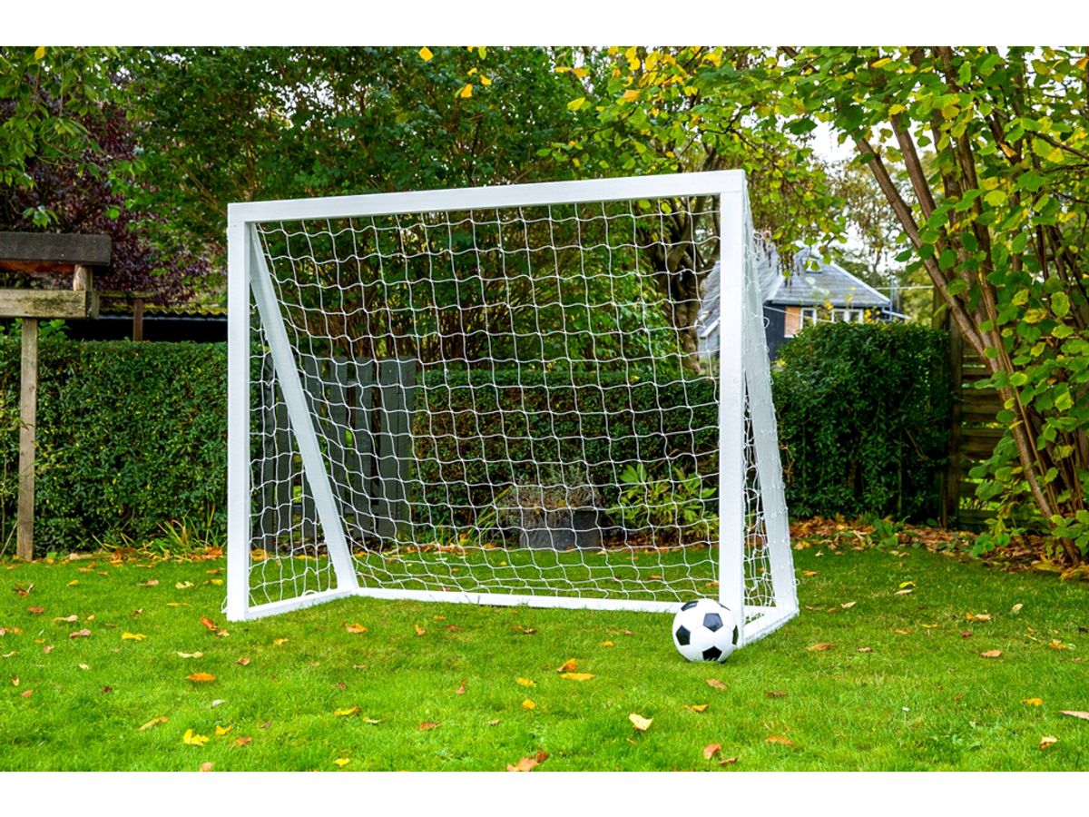 Homegoal - Pro Senior hvid - Fodboldmål i træ - 200x160 cm