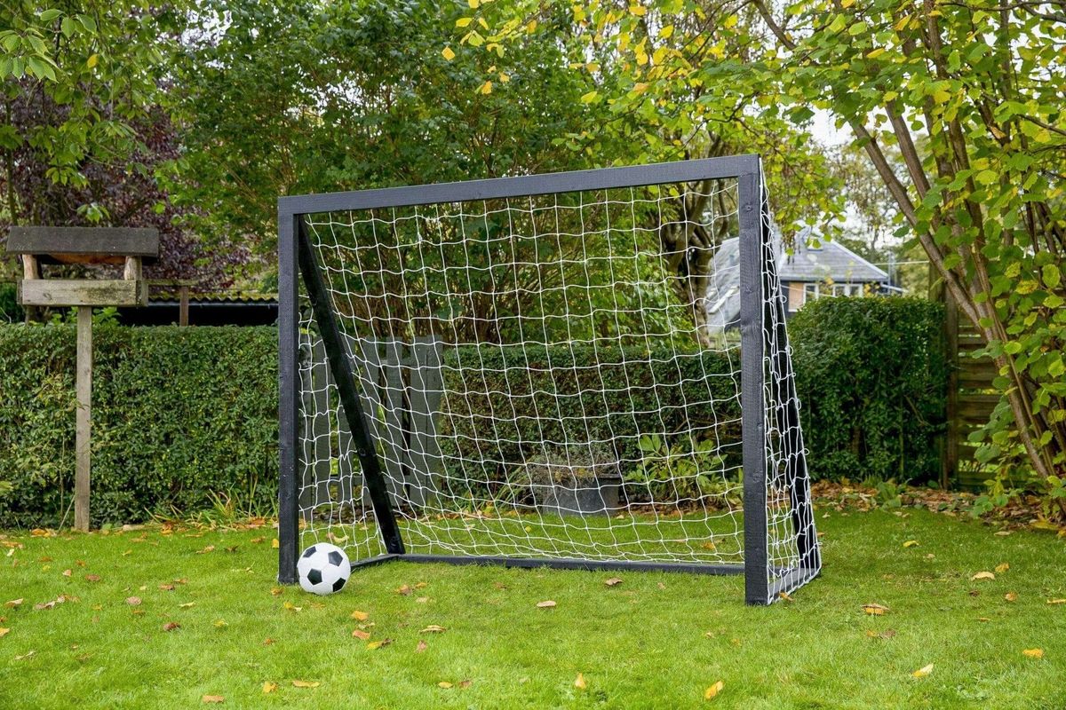 Homegoal Senior fodboldmål sort - 200 x 160 cm, 1