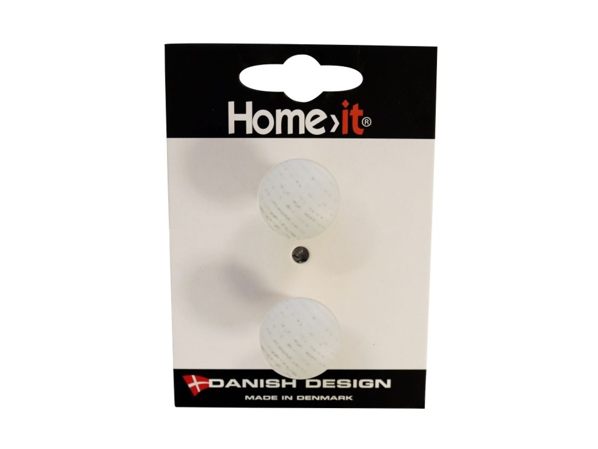 Home>It® Træknop Ø25 Mm Egetræ Hvid 2-Pak