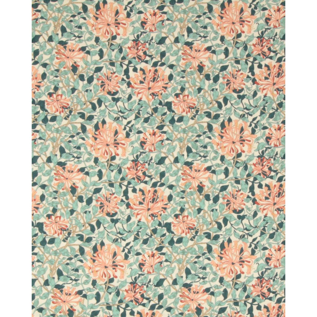 Honeysuckle, aqua - William Morris - 100% Bomuld