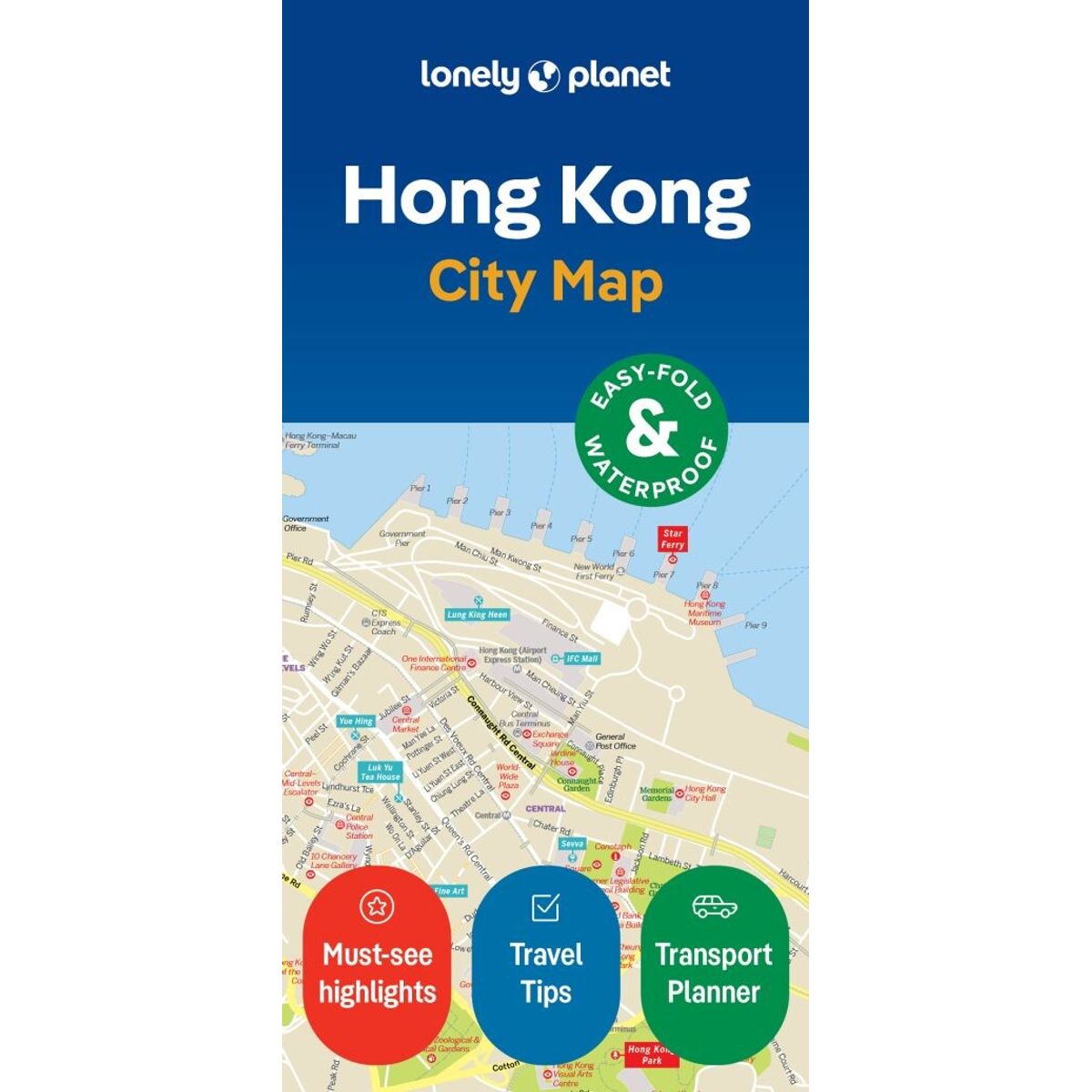 Hong Kong City Map - Lonely Planet - English Book