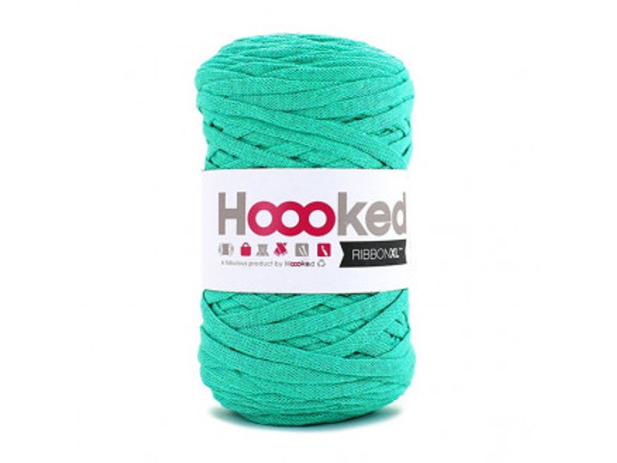 Hoooked Ribbon XL Stofgarn Unicolor SP7 Mint