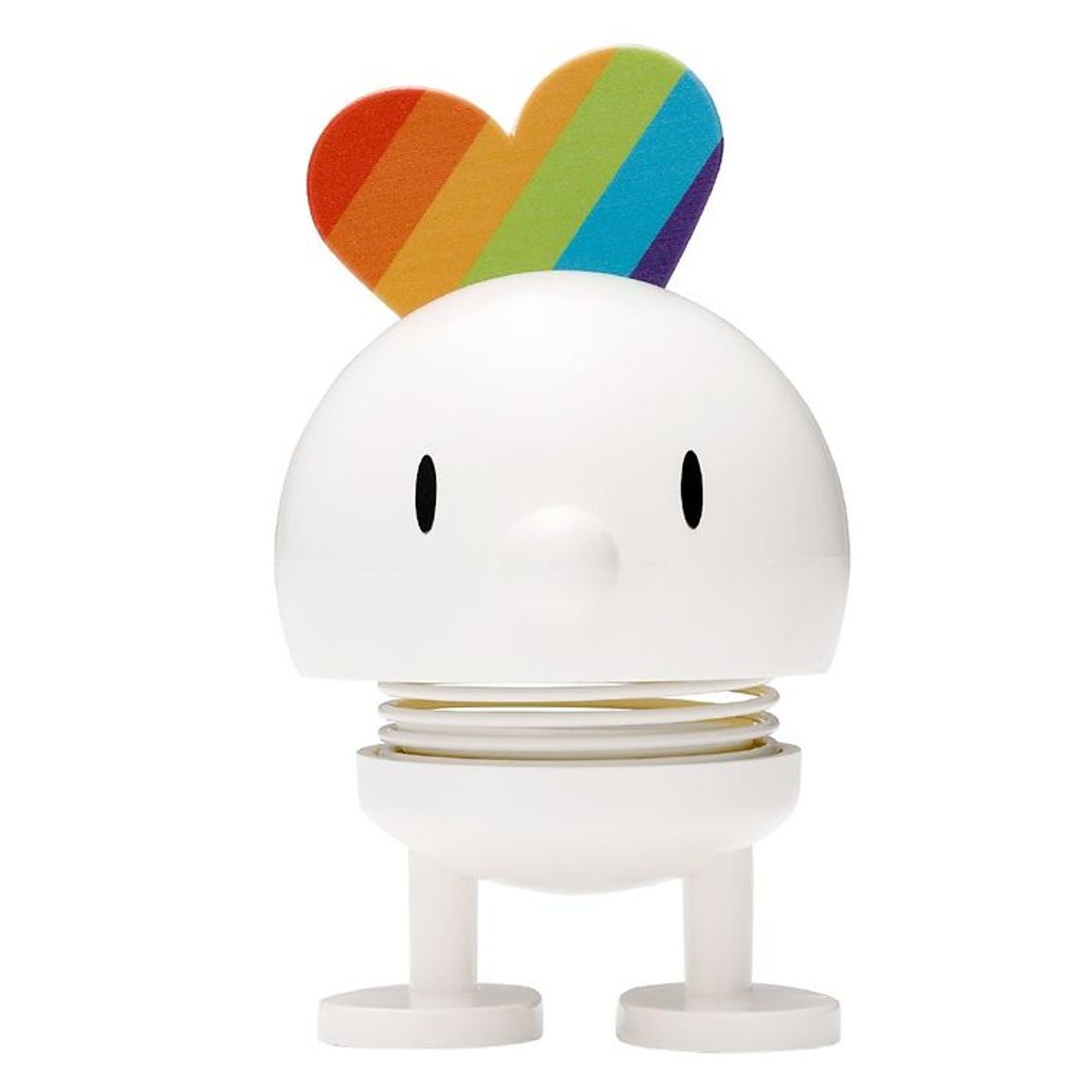 Hoptimist Baby Bumble - Rainbow - 7 cm - Hvid