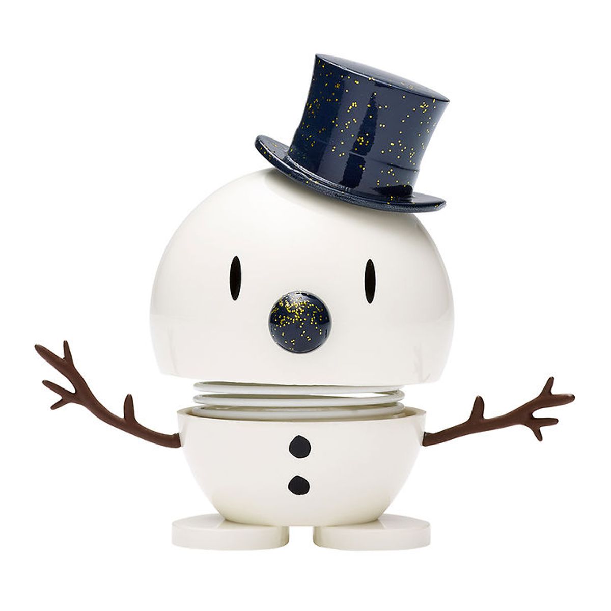 Hoptimist Small Snowman - White/Blue