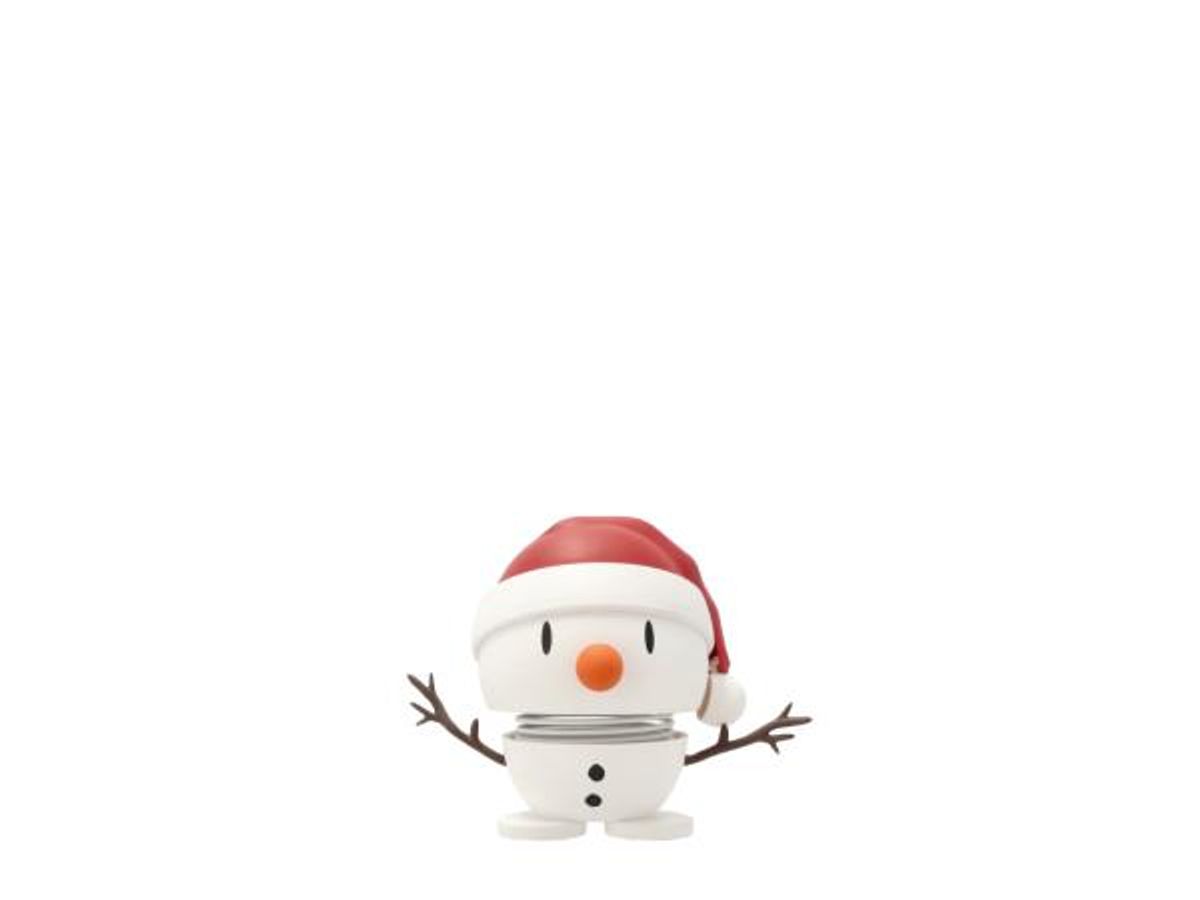 Hoptimist - Soft Santa Snowman 8,2 x 6,2 x 6,9 cm S Hvid