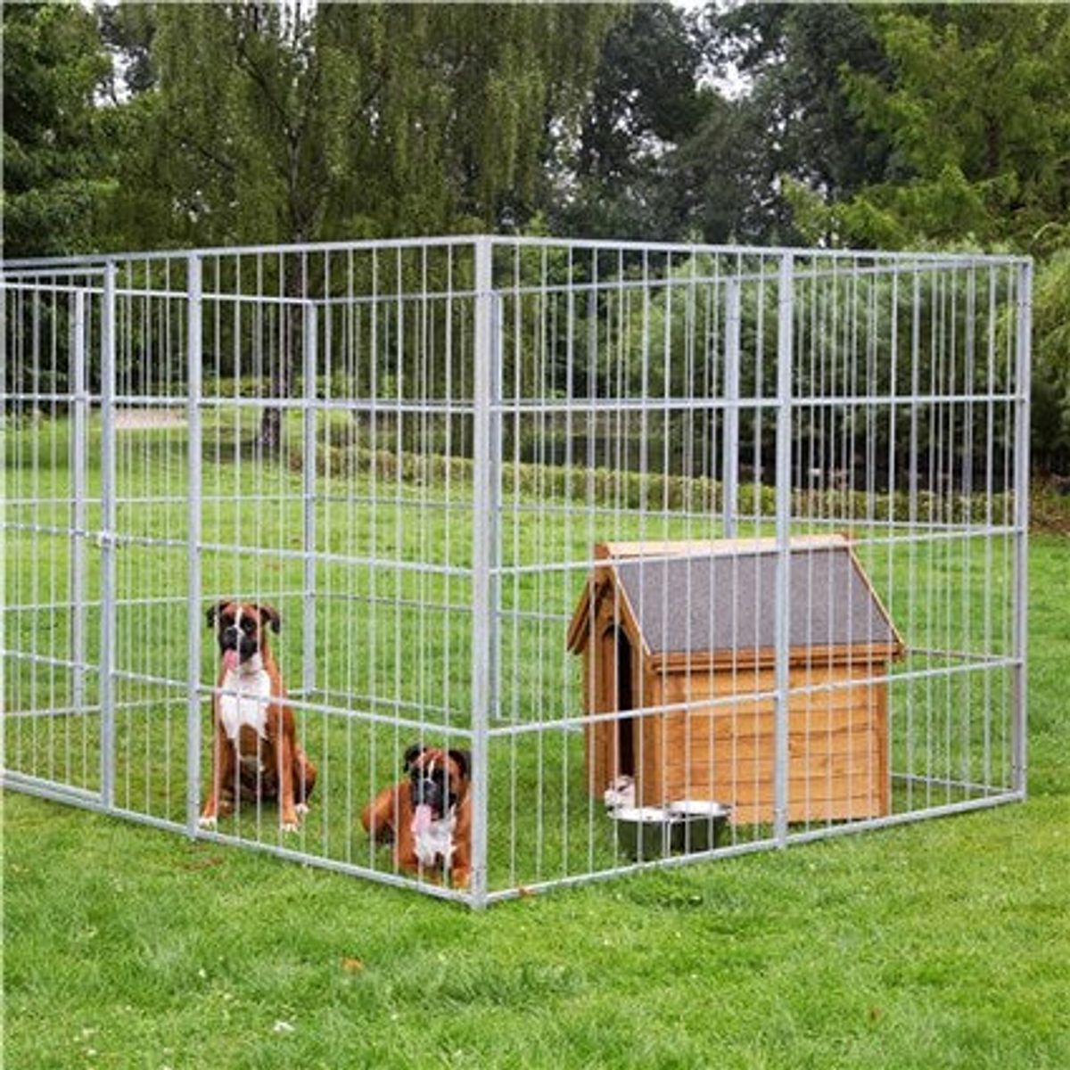 Hortus - Hundegård lille model (5 sidemoduler + 1 lågemodul)