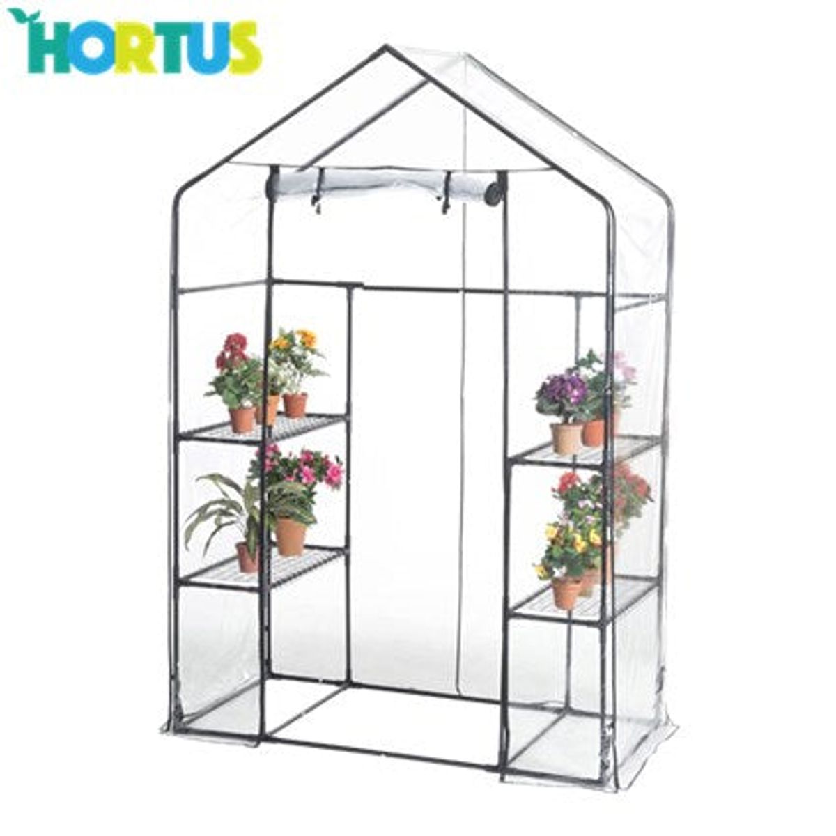 Hortus - Plastdrivhus, stor 143 x 73 x 195 cm