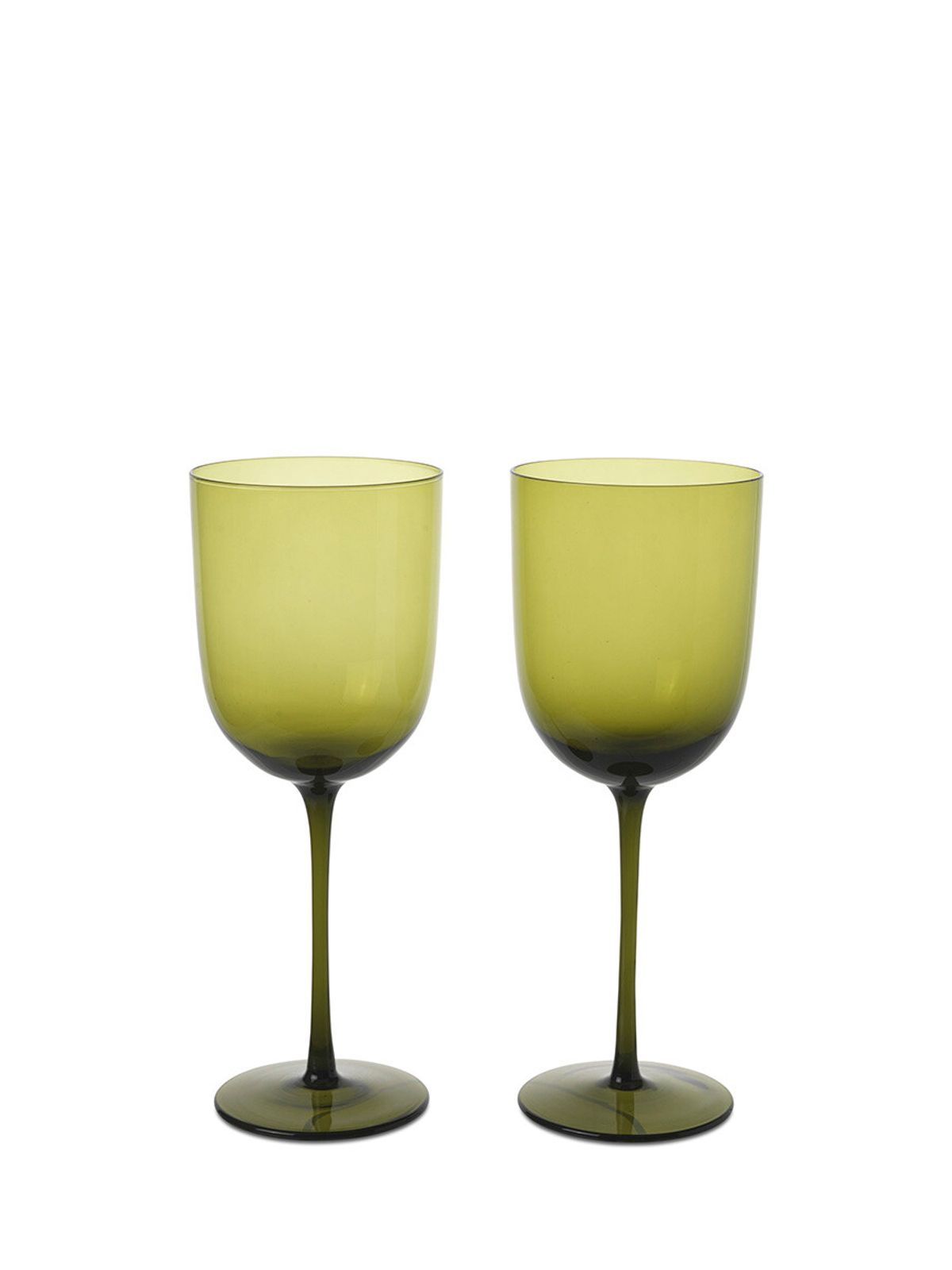 Host Red Wine Glasses, sæt á 2 stk. fra Ferm Living (Moss Green)