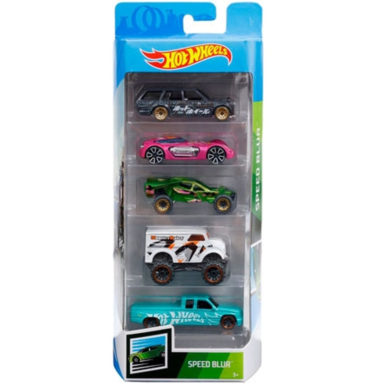 Hot Wheels 5-pack Bilsæt - Speed Blur