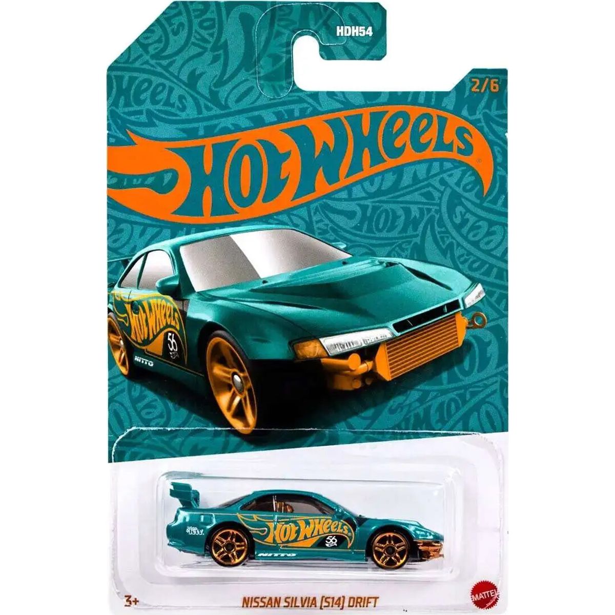 Hot Wheels - 56th Anniversary Edition Green And Copper Colour - Nissan Silvia