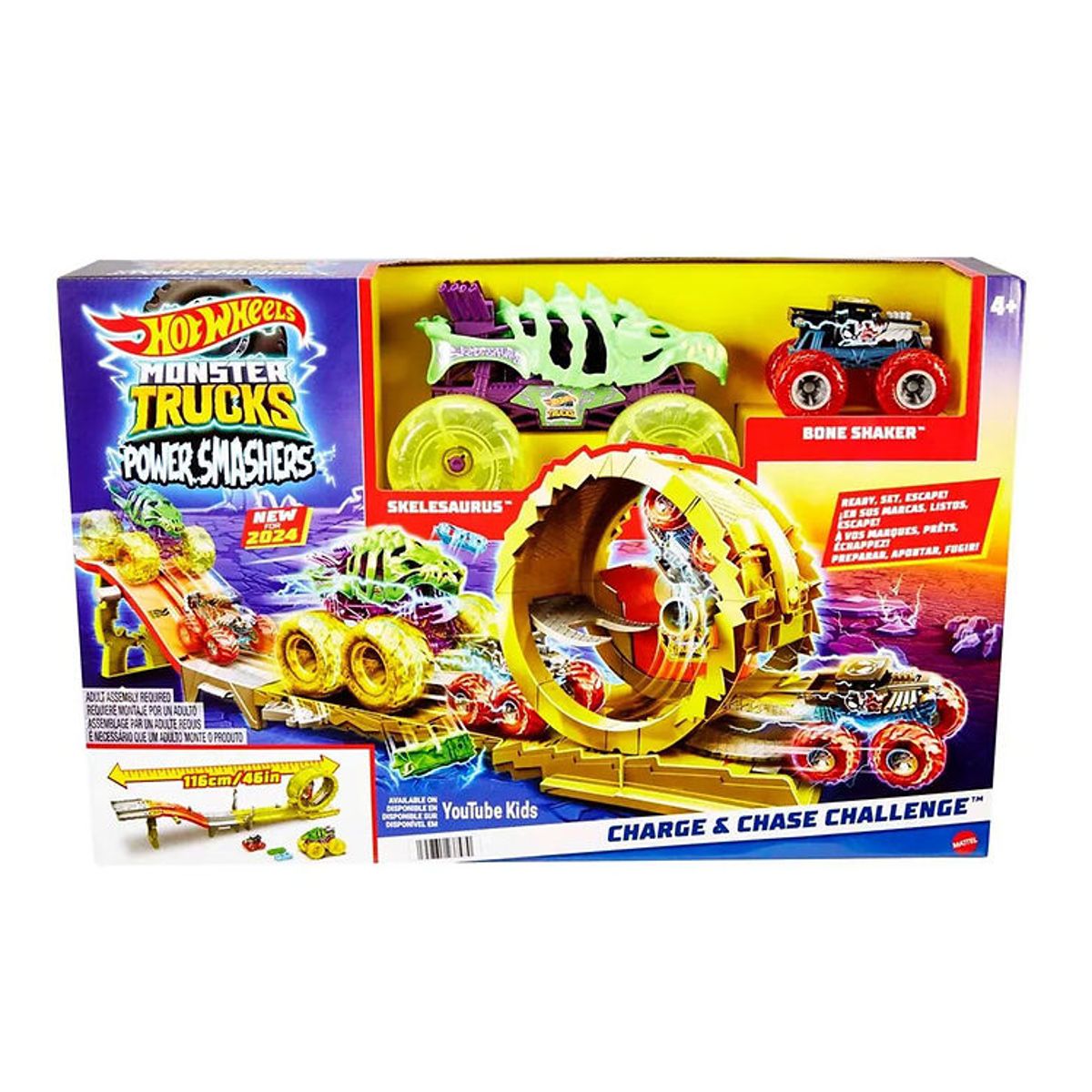 Hot Wheels Bilbane - Monster Trucks Charge & Chase Challenge