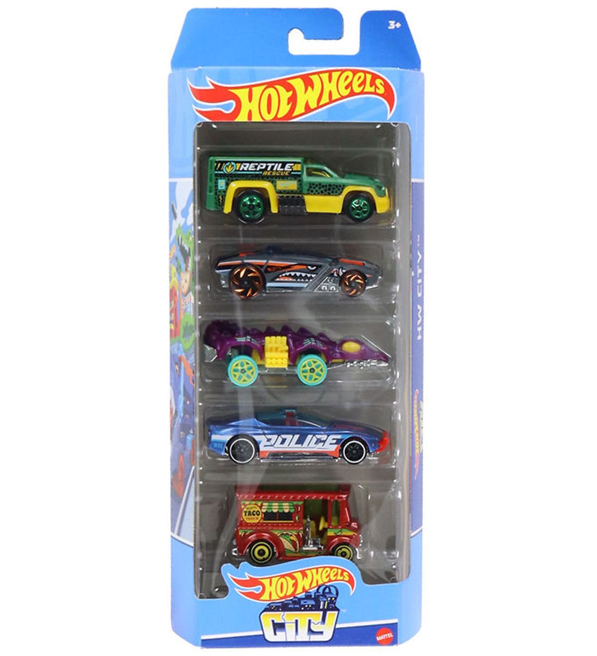 Hot Wheels Biler - 5-pak - HW City