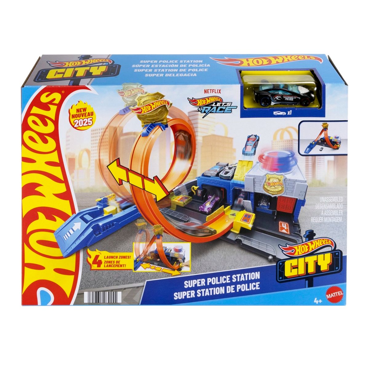 Hot Wheels City Super Politistation