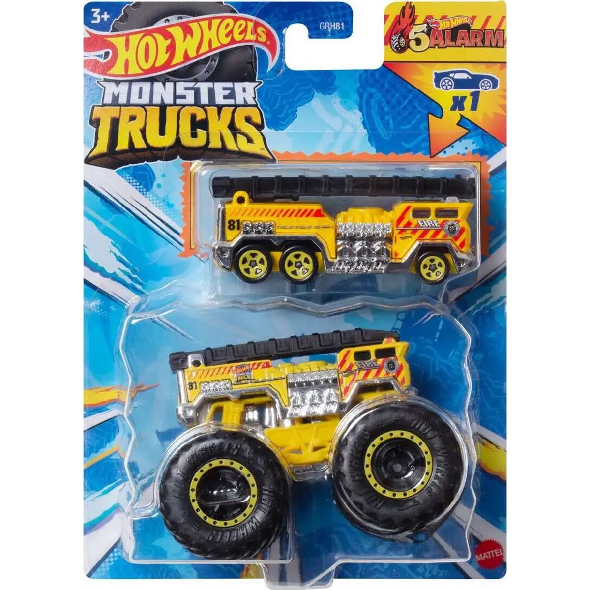 Hot Wheels - Monster Truck Bil - Die-cast - 1:64 - Monster Truck 5 Alarm