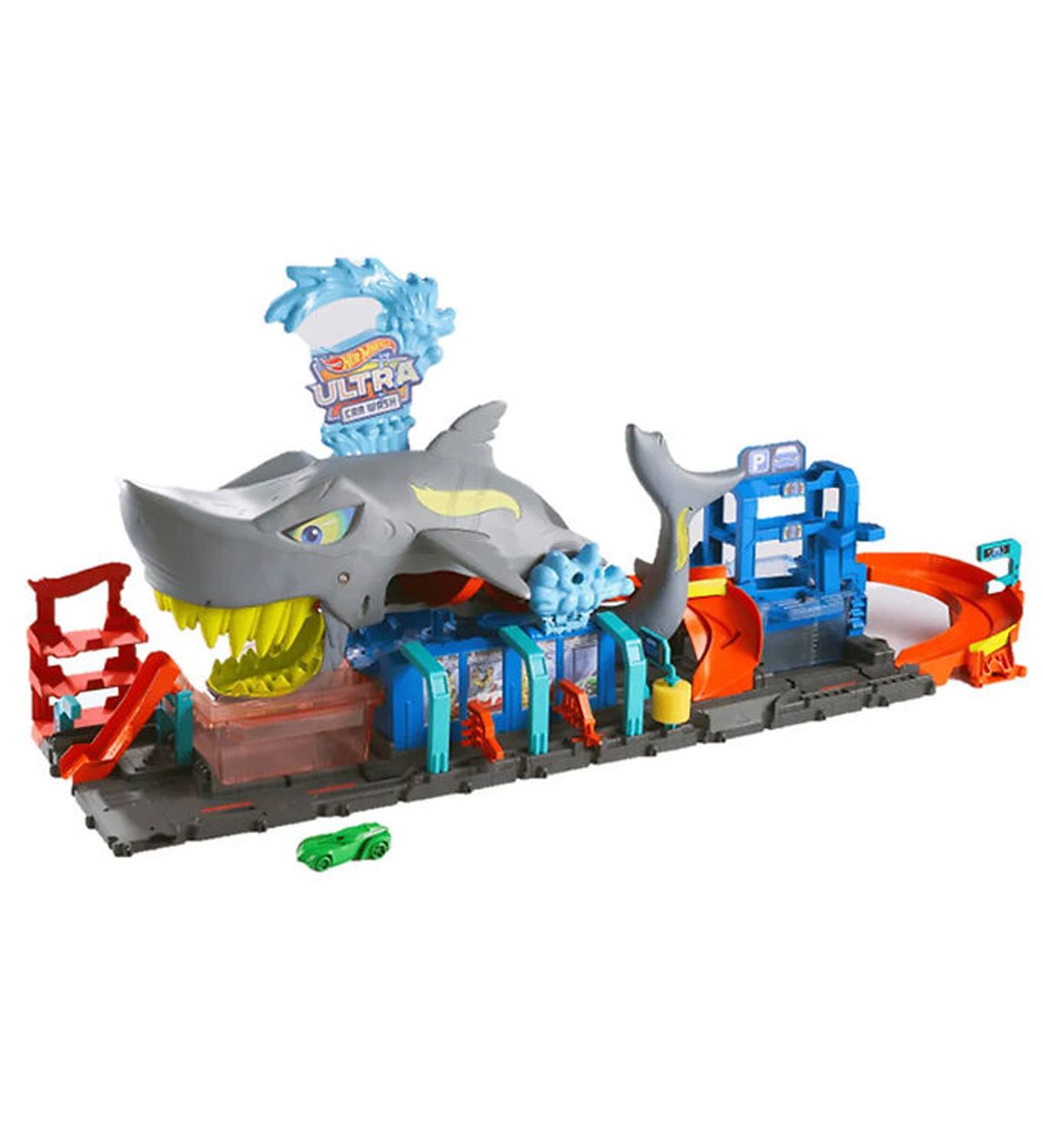 Hot Wheels Vaskehal - City Ultra Shark Car Wash