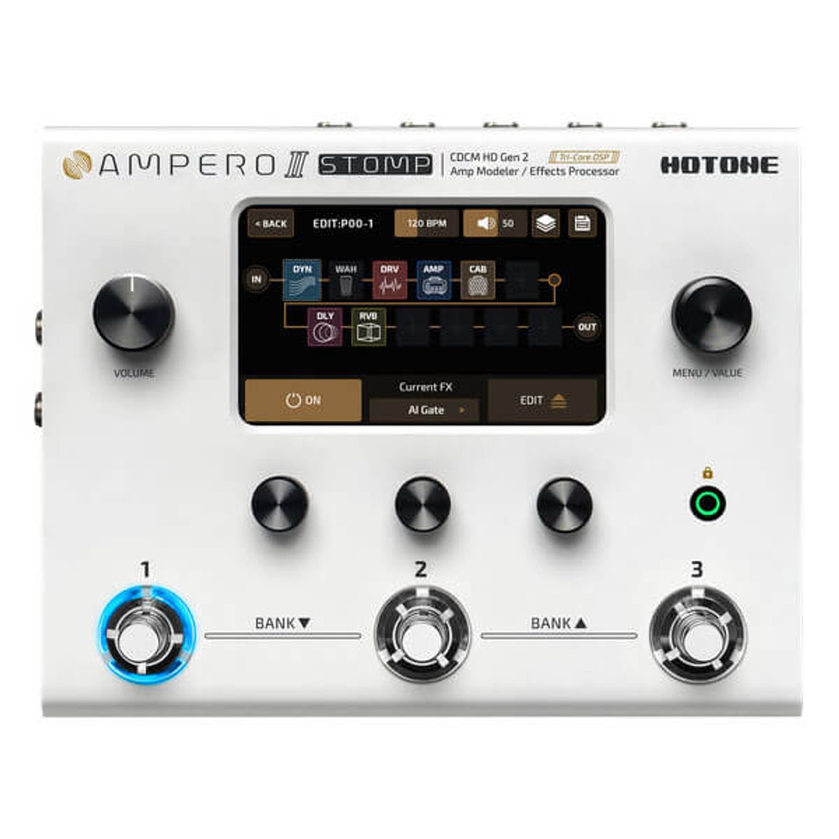 Hotone MP-300 Ampero II Stomp guitar-multieffekt-pedalboard B-STOCK