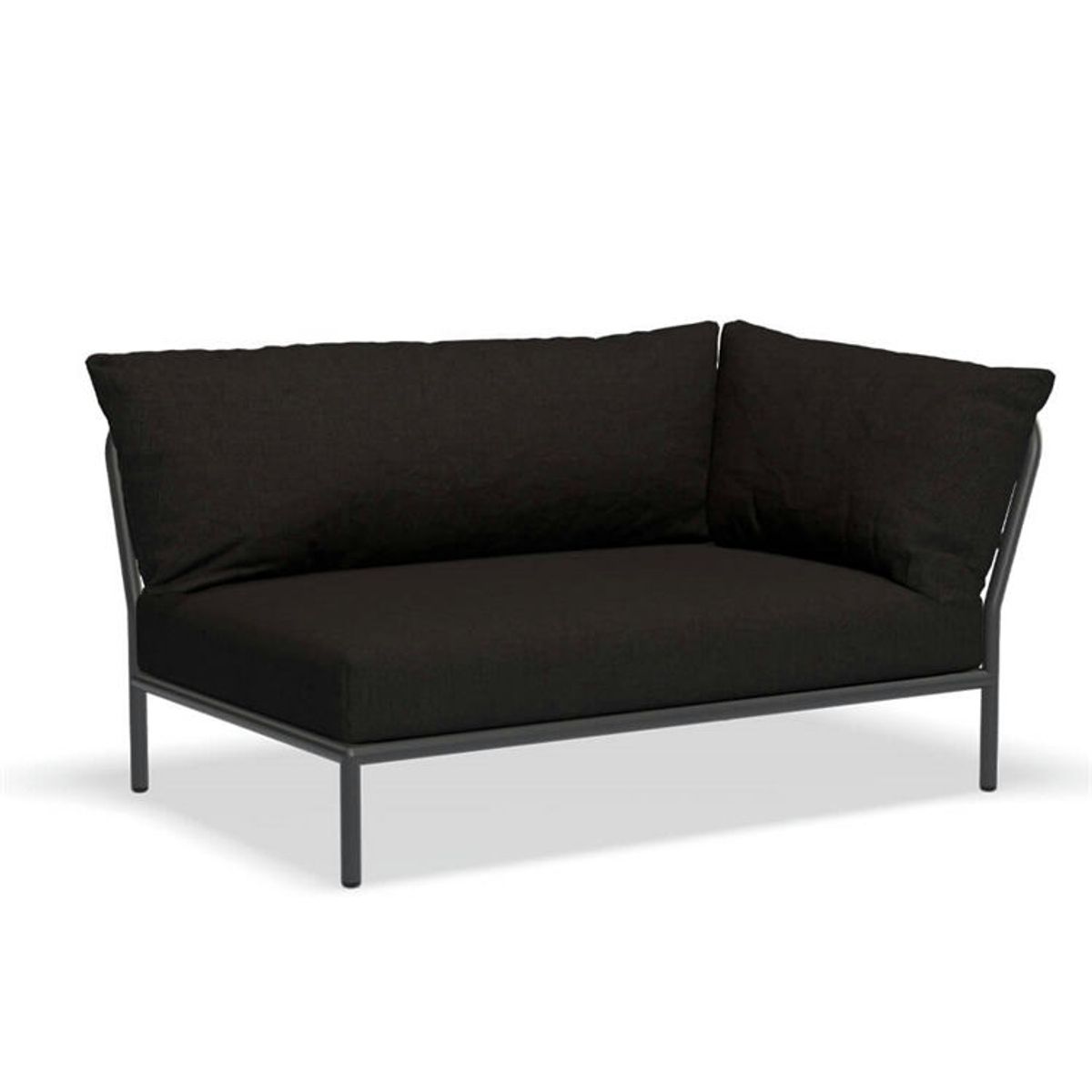 HOUE Level 2 Loungesofa - Sooty Grey Natté Right Corner