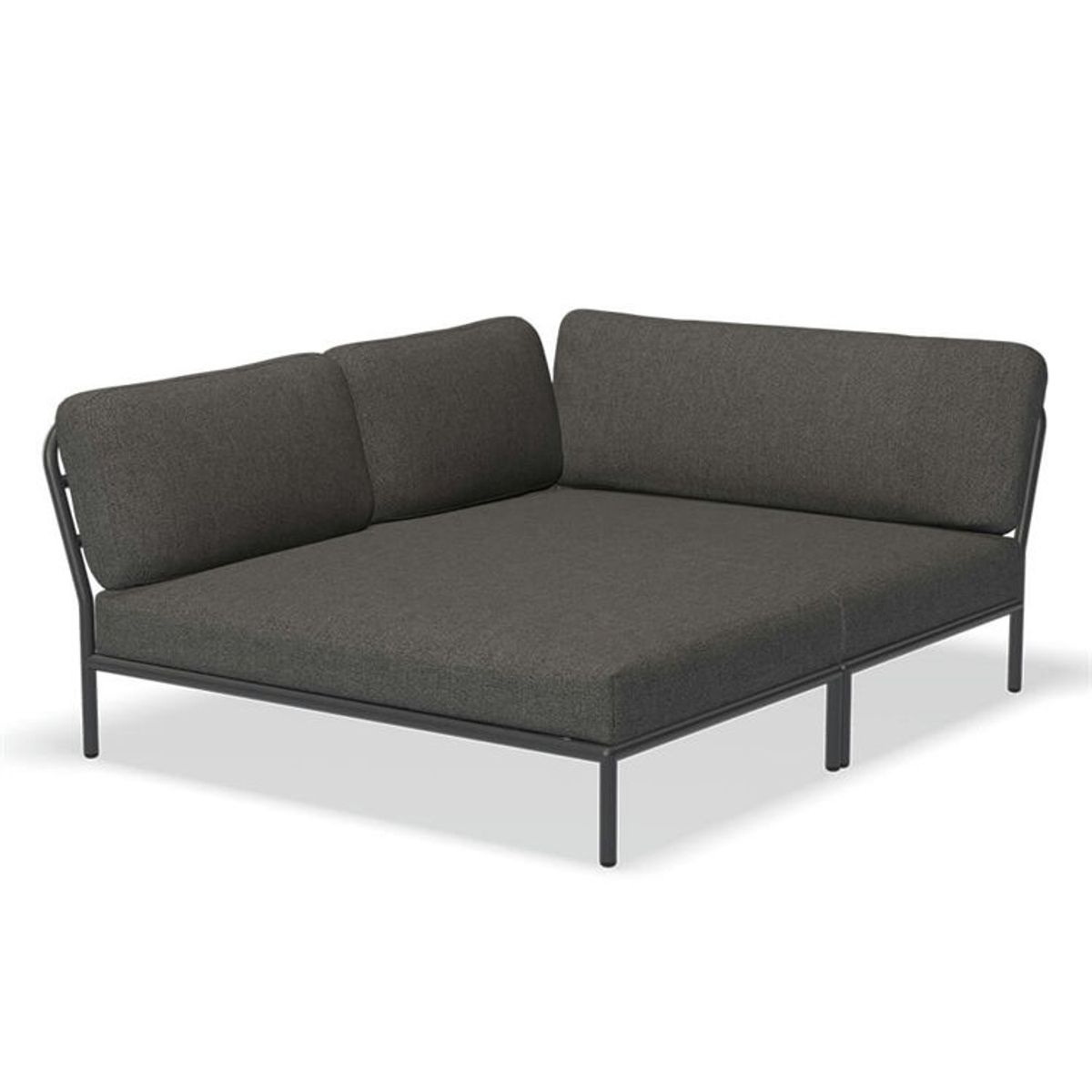 HOUE Level Cozy Corner Sofa Dark Grey Basic Left Corner