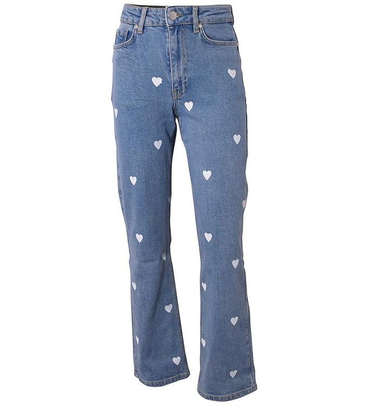 Hound Jeans - Heart Printed Denim - Blå