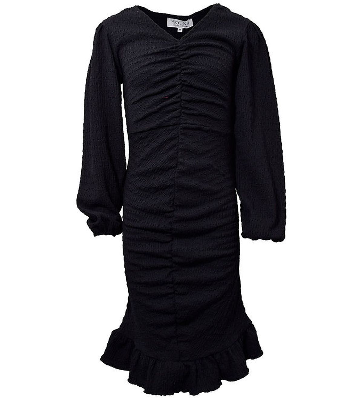 Hound Kjole - Puff Sleeve Dress - Sort