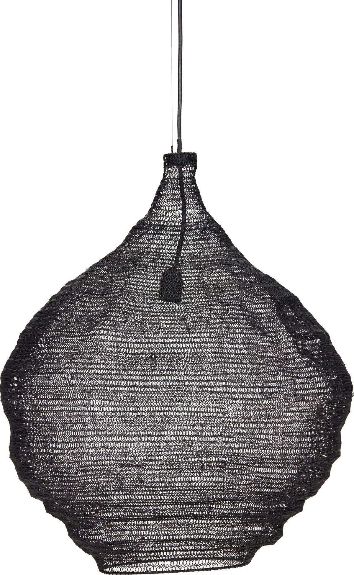 House Doctor - Pendel Lampe - Mesh - Sort - ø 60 Cm