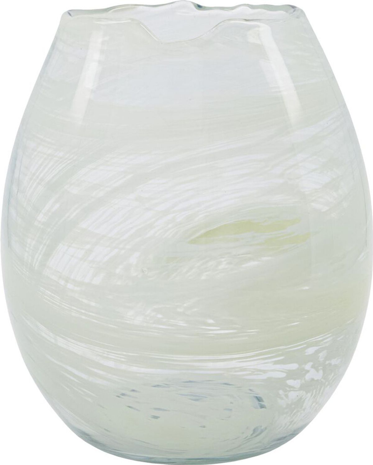 House Doctor - Vase - Jupiter - Glas - Lysegrøn - 20 Cm