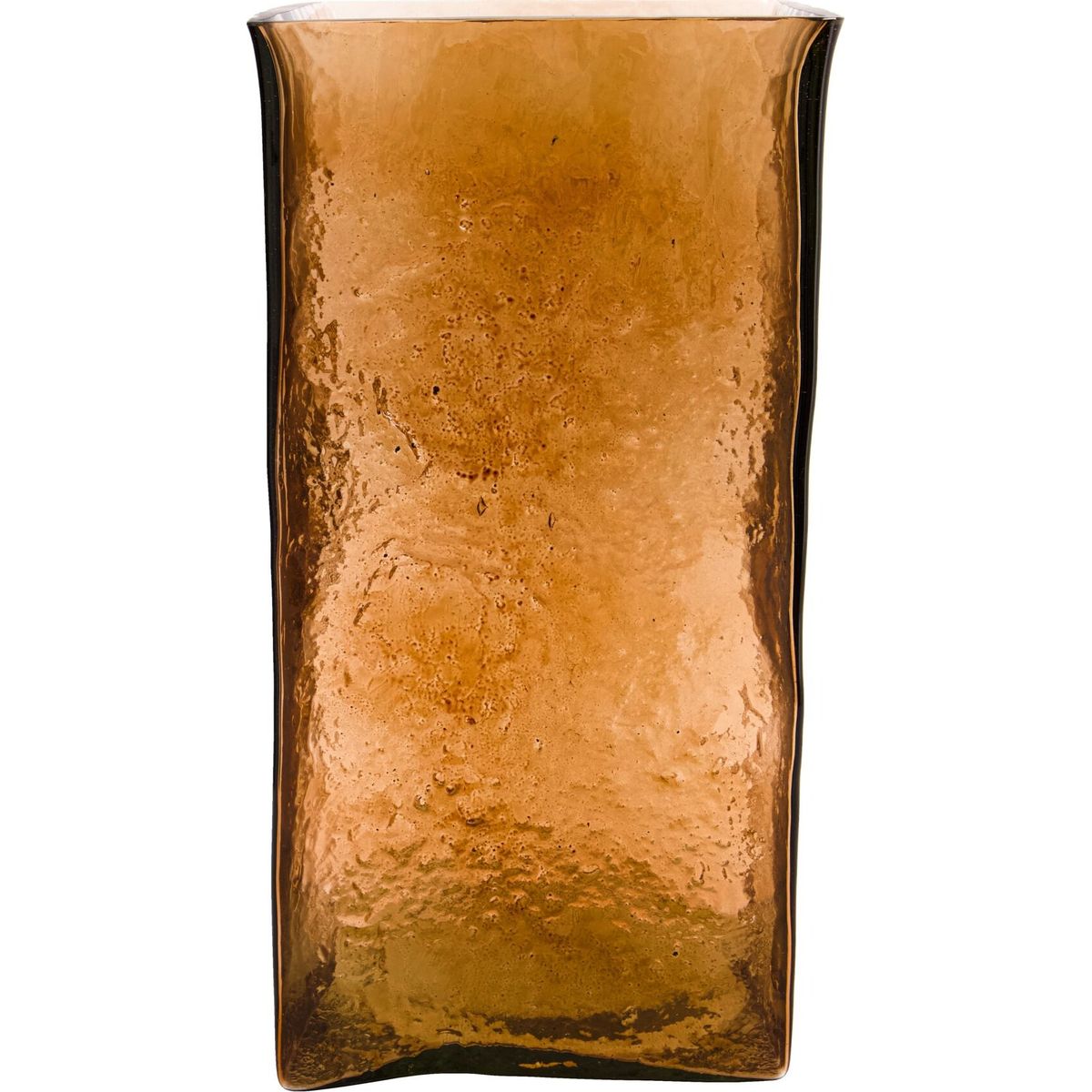 House Doctor - Vase - Square - Glas - Amber - 30 Cm