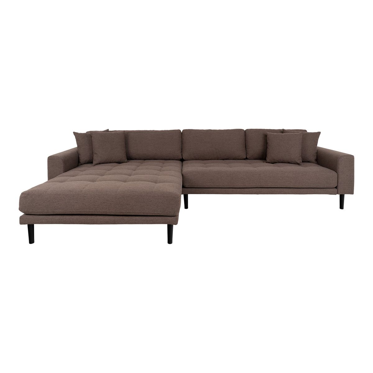 House Nordic - Lido Lounge Sofa venstrevendt, brun HN1055