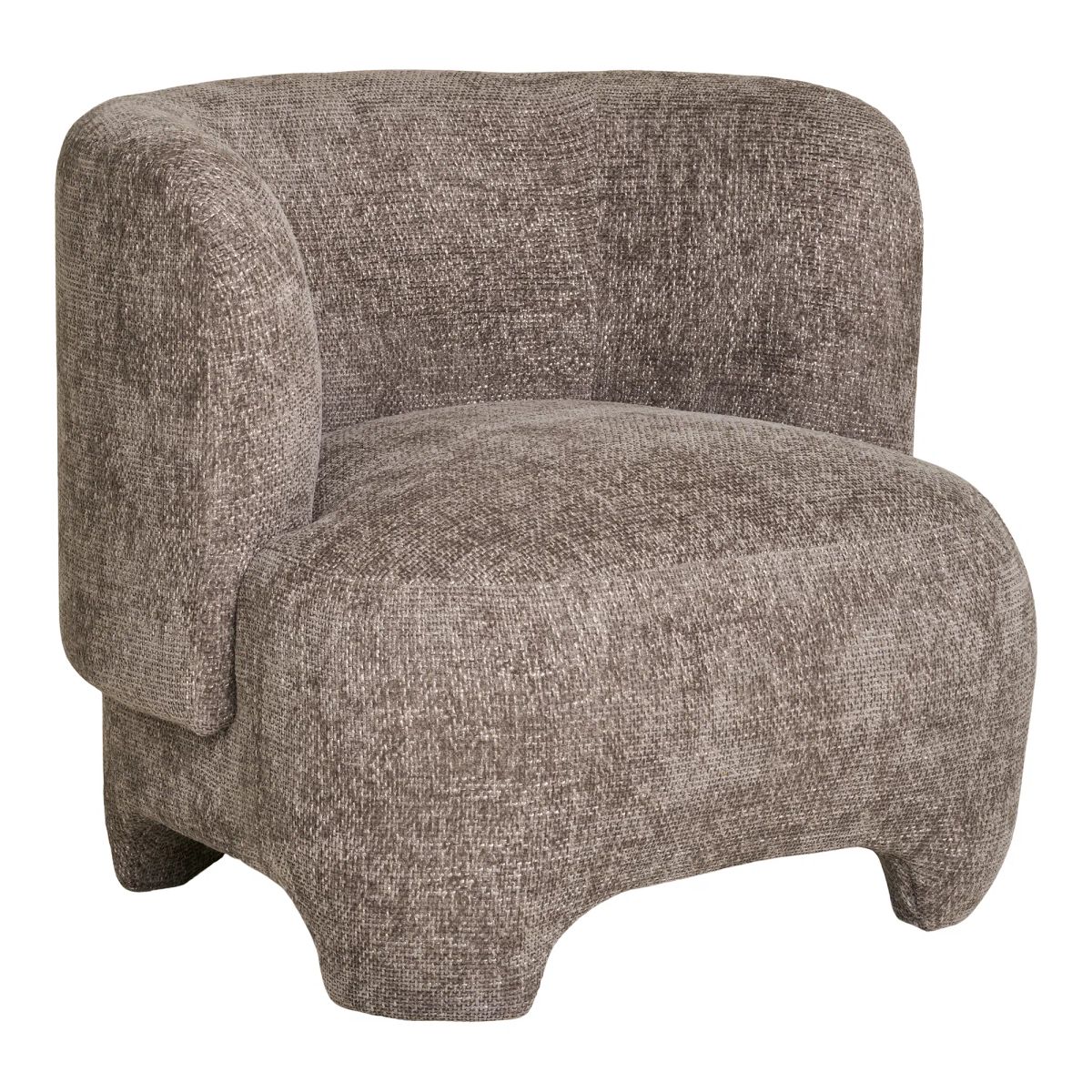 HOUSE NORDIC NAZARE LOUNGESTOL BEIGE STOF - 87