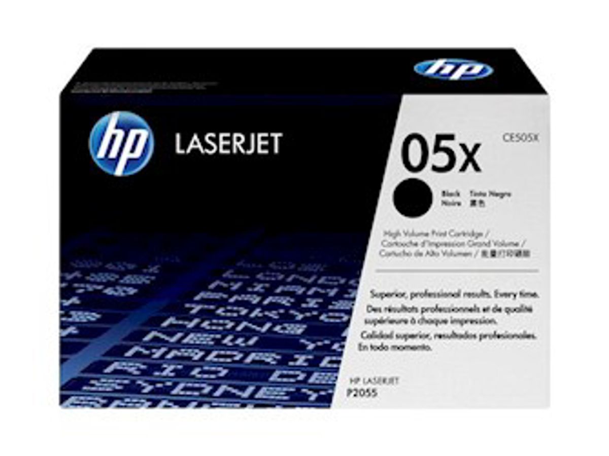 HP 05X Toner Ce505x Sort