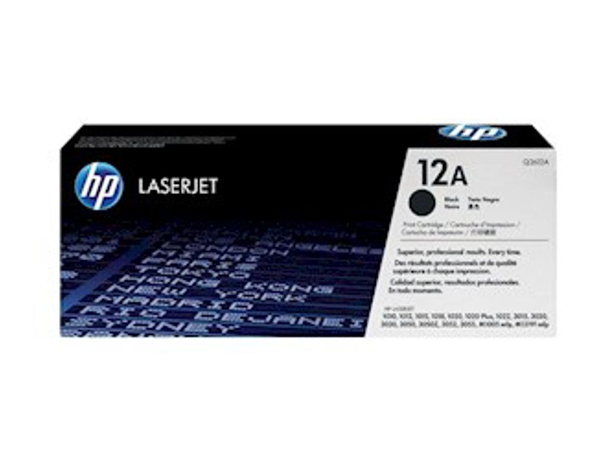 HP 12A Toner Q2612a Sort