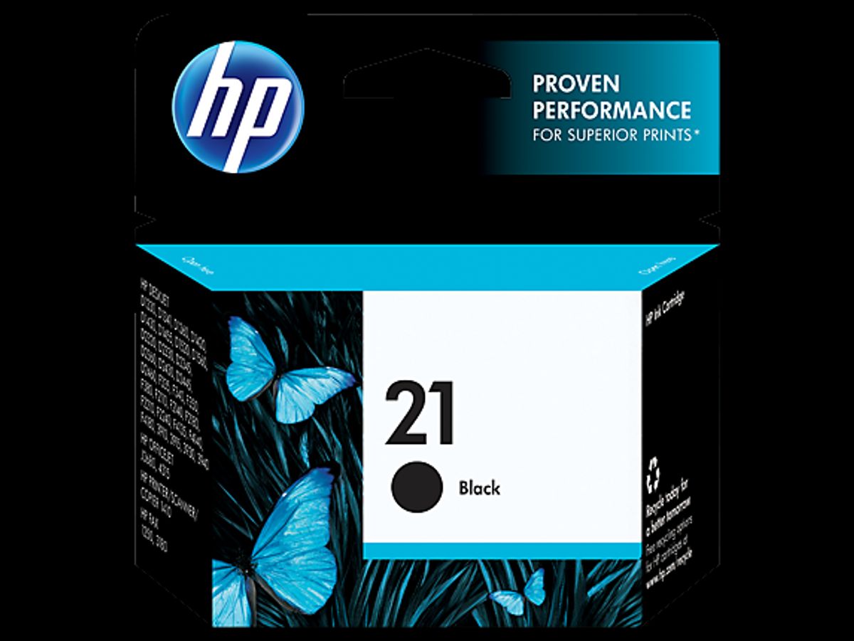 HP 21 BK (C9351AE) sort blækpatron, Original, 5 ml