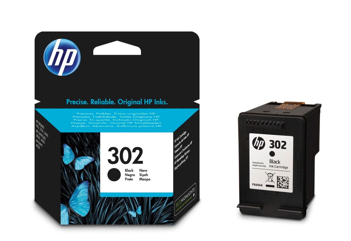 HP 302 black ink cartridge printerpatron