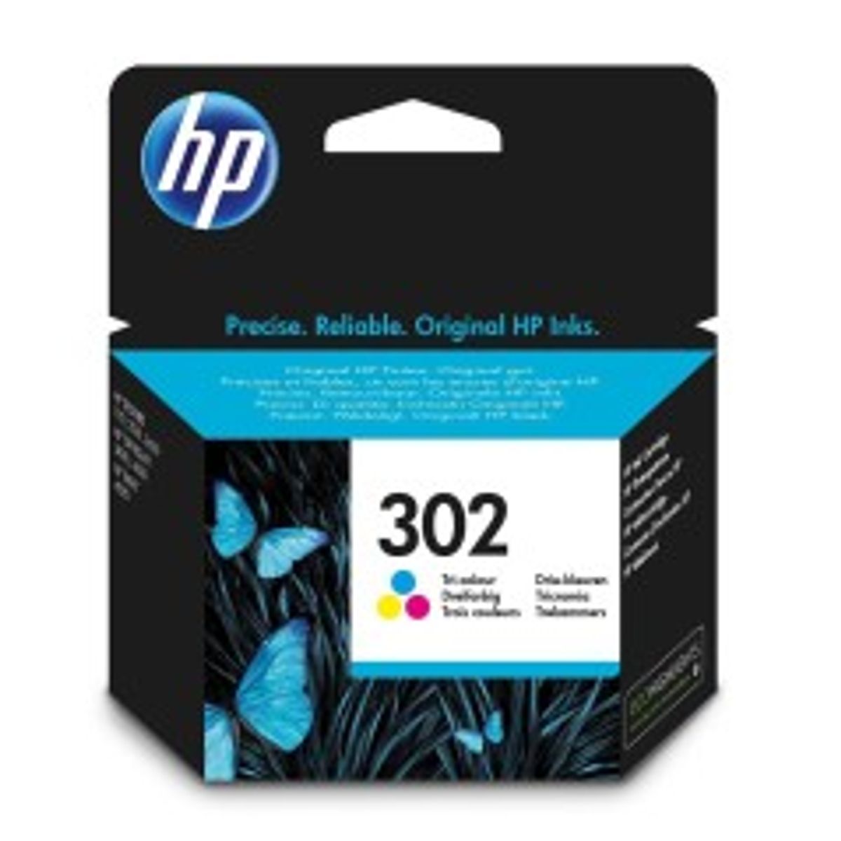 HP 302 Farve (cyan, magenta, gul) 150 sider Blæk F6U65AE