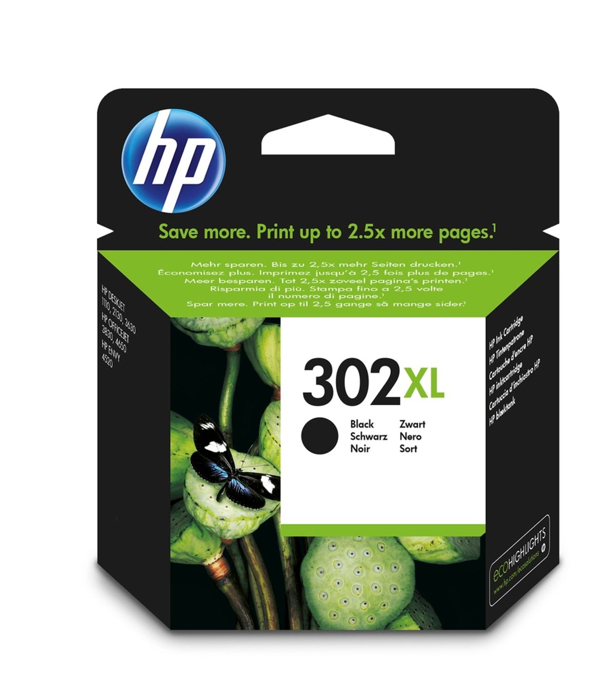 HP 302 xl black ink cartridge printerpatron