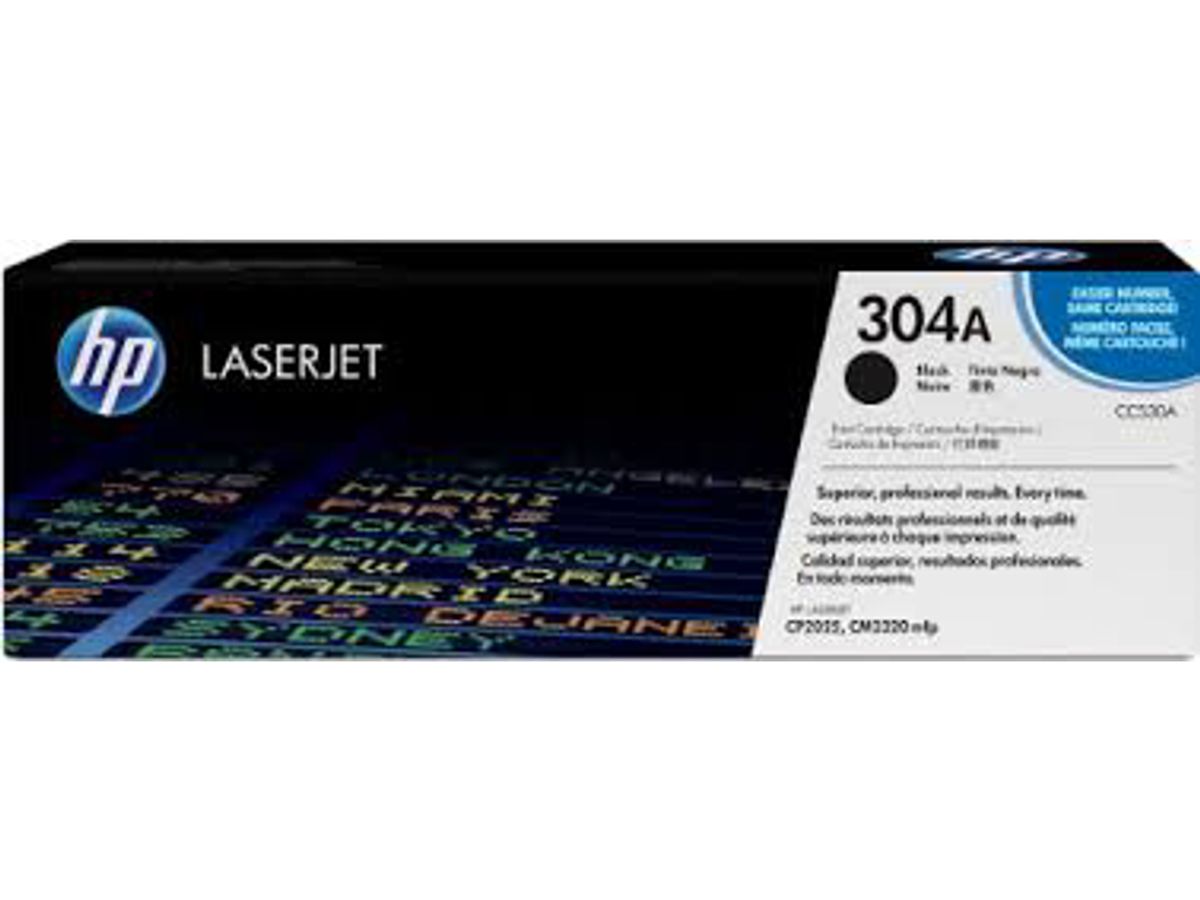 HP 304a Toner Cc530a Sort