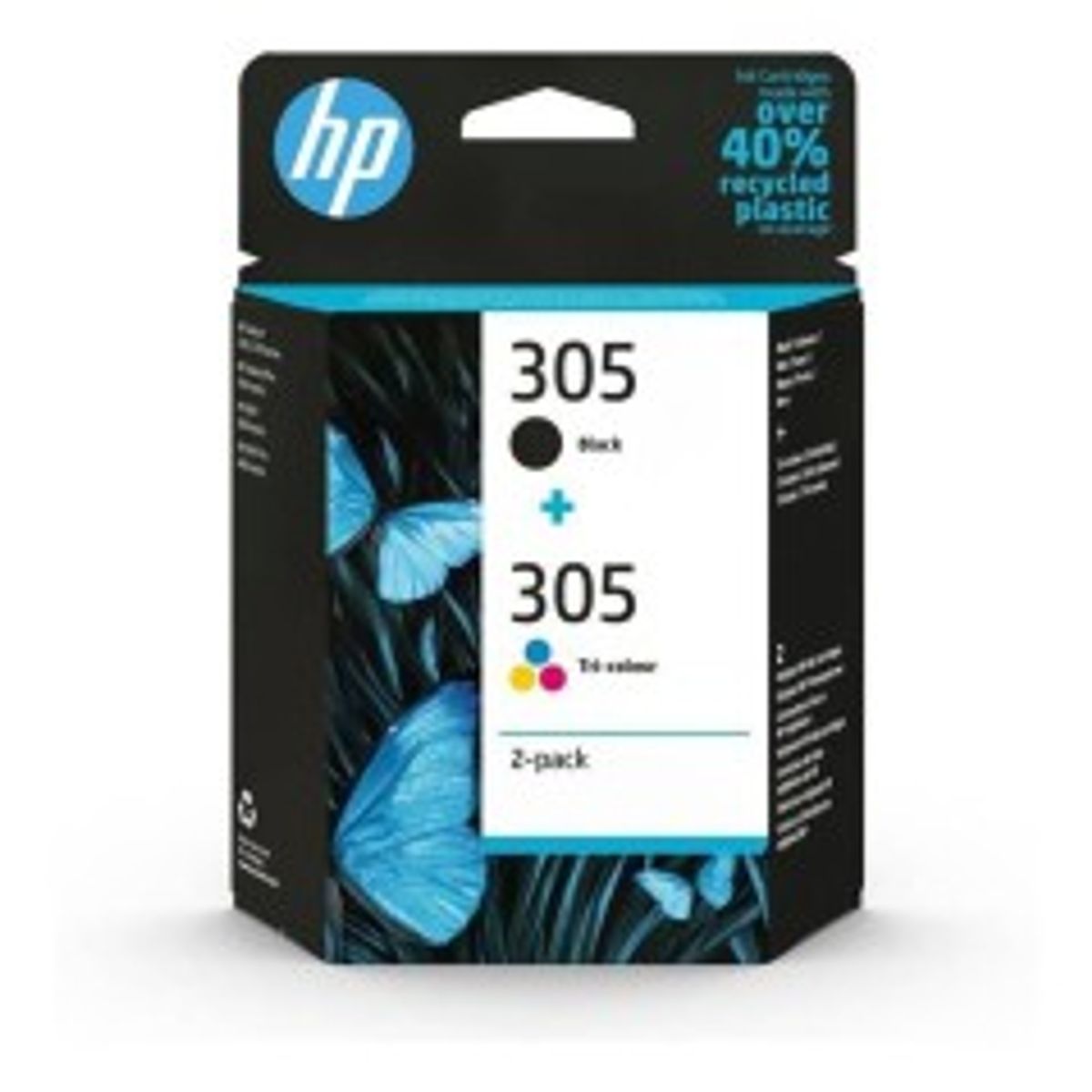 HP 305 Sort Farve (cyan, magenta, gul) Blæk 6ZD17AE