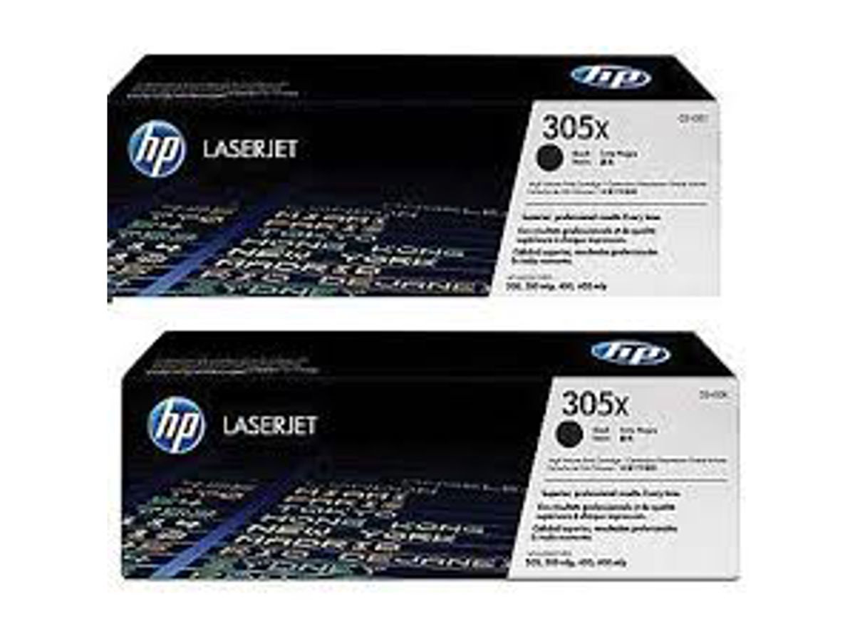 HP 305x Toner Ce410xd 2x Sort