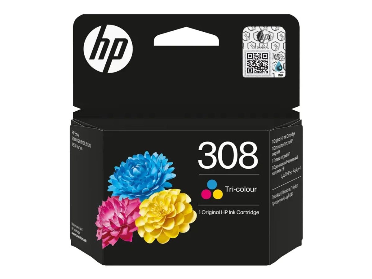 HP 308 farve printerpatron CMY - Original Kopieret