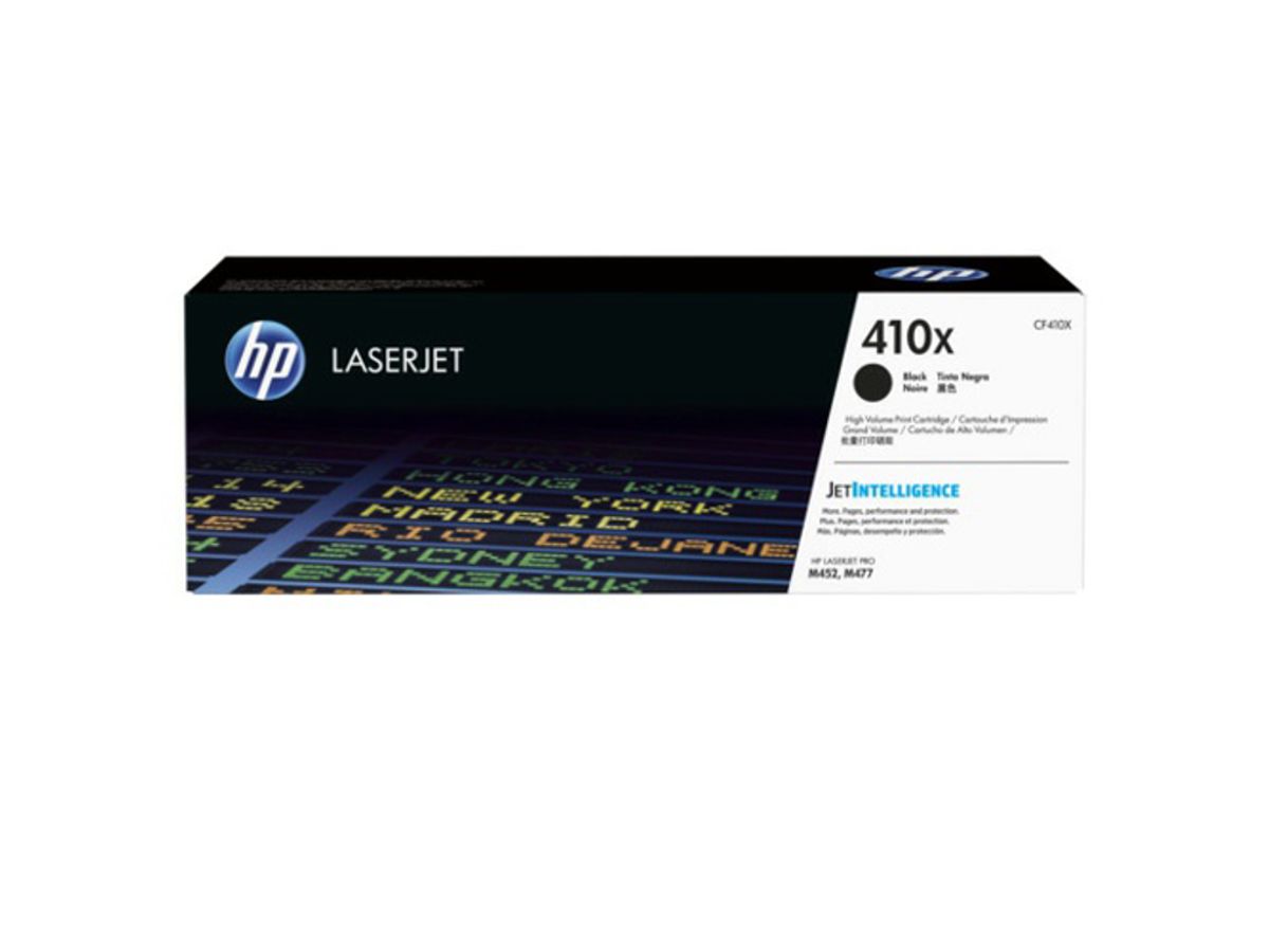 HP 410x Toner Cf410x Sort