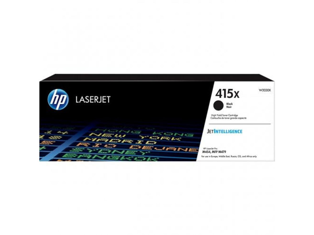 HP 415x Toner W2030x Sort