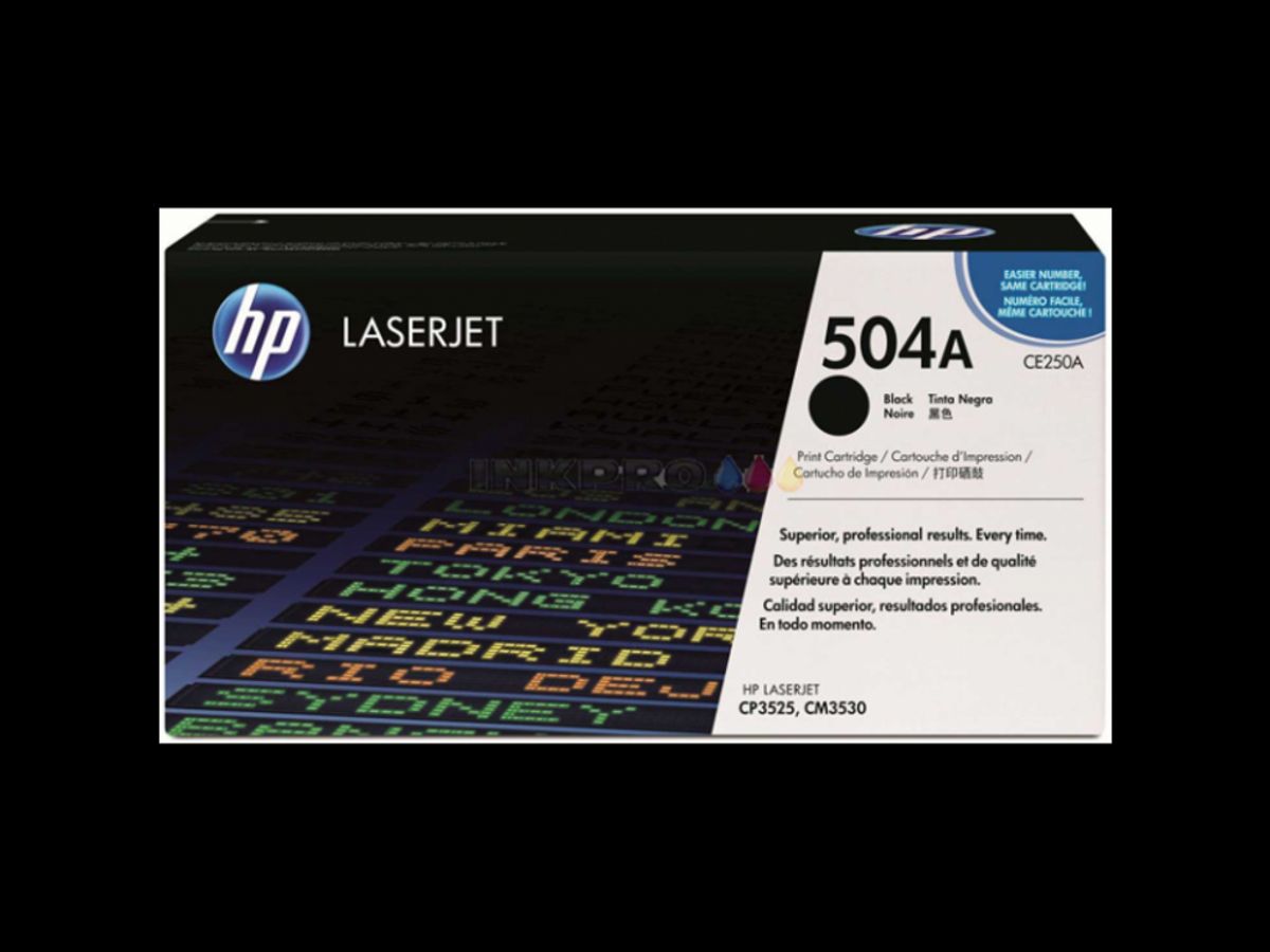 HP 504a Toner Ce250a Sort